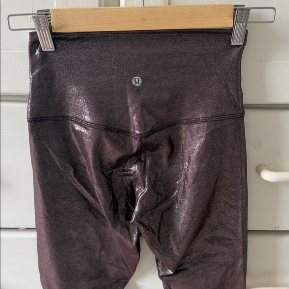 Lululemon Align High Rise Pant 23" Shine Radiate Foil Print French Press 4 - Picture 10 of 10
